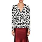 Narciso Rodriguez Women's Floral Stretch-silk Crepe Blouse-white