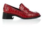 Sies Marjan Women's Adele Stamped-patent Leather Penny Loafers