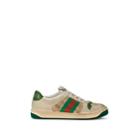 Gucci Women's Screener Leather & Canvas Sneakers - White