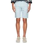 Pt01 Men's Linen-cotton Bermuda Shorts-lt. Blue