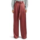 Sies Marjan Women's Blanche Satin-faced Twill Trousers - Pink