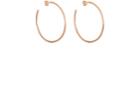 Tate Women's Rose Gold Hoop Earrings