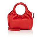 The Row Women's Double-circle Leather Small Bag-red