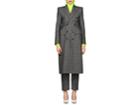 Balenciaga Women's Hourglass Checked Wool Double-breasted Coat