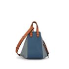 Loewe Women's Hammock Small Leather Bag - Steel Blue, Tan