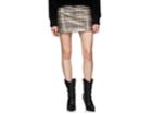 Fendi Women's Coated Wool Tweed Miniskirt