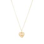 Bianca Pratt Women's Large Puffed Heart Necklace - Gold