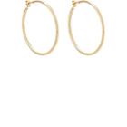 Carbon & Hyde Women's Yellow Gold Hollow Hoop Earrings-gold