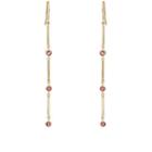 Jennifer Meyer Women's Pink Sapphire & Diamond Mini Stick Triple-drop Earrings-gold