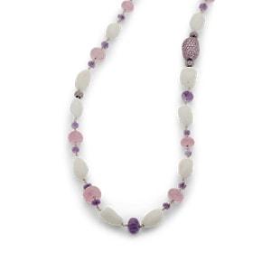 Sabbadini Women's Pebble Necklace - Pink