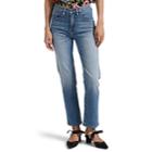 Icons Objects Of Devotion Women's High-rise Straight-leg Jeans - Blue
