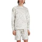 John Elliott Men's Marble-pattern Cotton Terry Sweatshirt - Beige, Tan