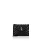 Saint Laurent Women's Monogram Loulou Small Leather Shoulder Bag-black