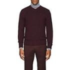 Inis Meain Men's Donegal-effect Wool-cashmere Sweater-wine