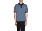 Prada Men's Geometric Cotton Polo Shirt