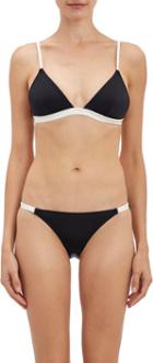 Solid & Striped Morgan Triangle Bikini Top-black
