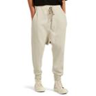 Rick Owens Drkshdw Men's Prisoner Cotton Drop-rise Sweatpants - Pearl