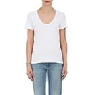Barneys New York Women's Pima Cotton Scoopneck T-shirt-white