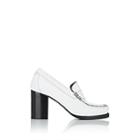 Re/done + Weejuns Women's Winsome Stamped-leather Pumps - White