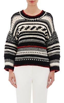 Spencer Vladimir Women's Mixed-stitch Crop Sweater