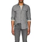 Ralph Lauren Purple Label Men's Checked Cotton Shirt-gray