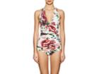 Dolce & Gabbana Women's Floral-print Halter One-piece Swimsuit