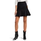Isabel Marant Women's Kelly Cotton-linen Flared Miniskirt - Black
