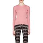 Prada Women's Fine Gauge-knit Cashmere-silk Sweater-pink
