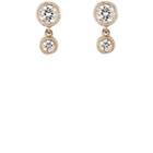 Tate Women's Diamond Double-drop Earrings-white Gold