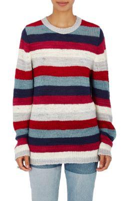 The Elder Statesman Women's Picasso Striped Cashmere Sweater