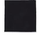 Simonnot Godard Men's Contrast-edge Cotton Pocket Square-black