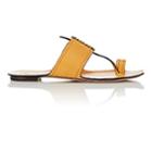 Saint Laurent Women's Saba Leather Thong Sandals-yellow
