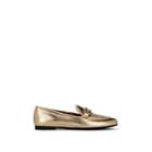 Salvatore Ferragamo Women's Bit-embellished Leather Loafers - Gold