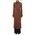 Givenchy Women's Stretch-cady Trench Coat - Chocolate