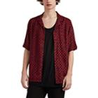 Ksubi Men's Abstract-checkerboard Short-sleeve Shirt - Md. Red