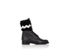 Manolo Blahnik Women's Campchato Leather & Fur Combat Boots