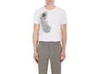 Alexander Mcqueen Men's Peacock-feather-embroidered Cotton T-shirt