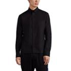Haider Ackermann Men's Cotton Poplin Slim Shirt - Black