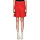 Givenchy Women's Compact Knit & Crepe Miniskirt-red