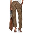 R13 Women's Leopard-print Cotton Crop Trousers