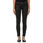 Frame Women's Le Skinny De Jeanne Leather Jeans-black