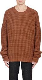 Haider Ackermann Square-stitched Oversized Sweater-nude