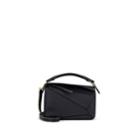 Loewe Women's Puzzle Small Leather Shoulder Bag - Midnight Blue, Black