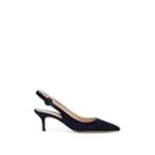 Gianvito Rossi Women's Anna Suede Slingback Pumps - Navy