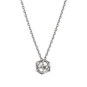 M. Cohen Men's Water Geometric Necklace-silver