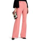 Valentino Women's Silk-blend Twill Flared Trousers - Pink