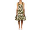 Dolce & Gabbana Women's Fig-print Cotton Poplin Tiered Midi-dress