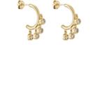 Jennifer Meyer Women's Diamond Bezel Dangle Hoop Earrings
