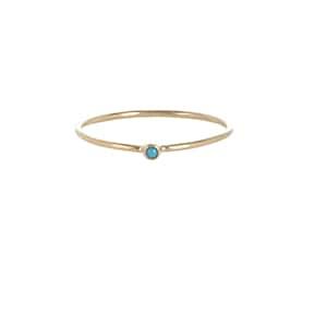 Jennifer Meyer Women's Turquoise Thin Ring - Turquoise