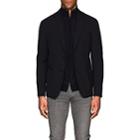 Giorgio Armani Men's Stretch-wool-blend Two-button Sportcoat-navy